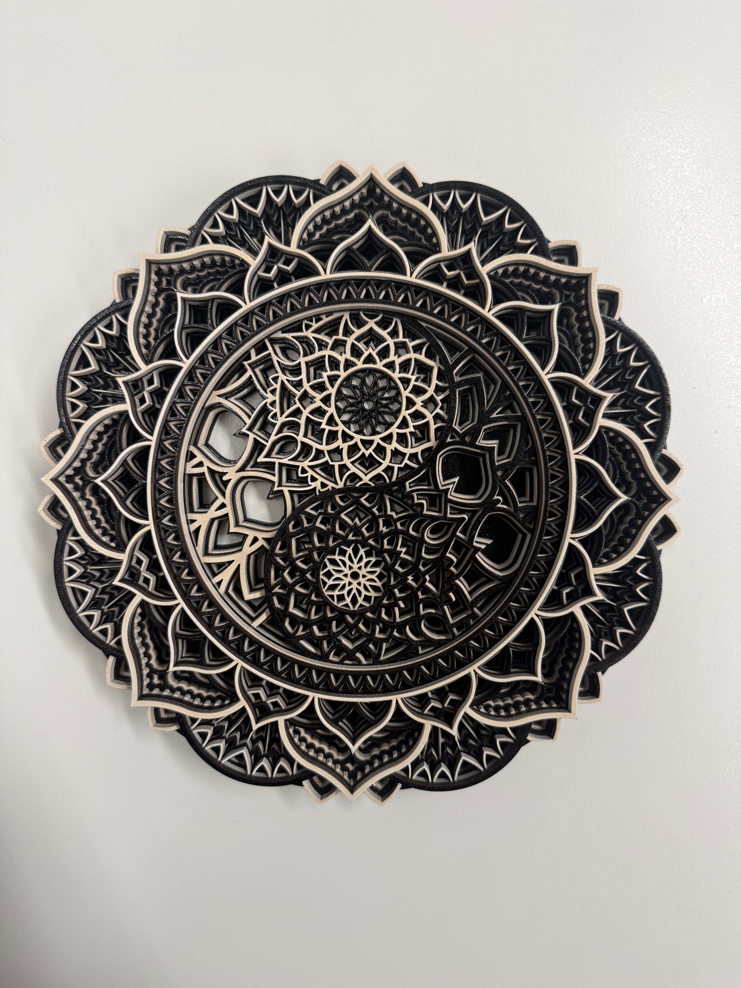 Wooden Ornament: Yin & Yang