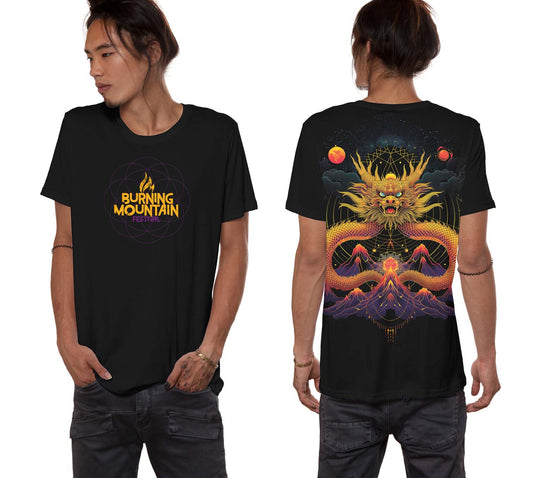 Burning Mountain Festival T-Shirt (Golden Dragon)