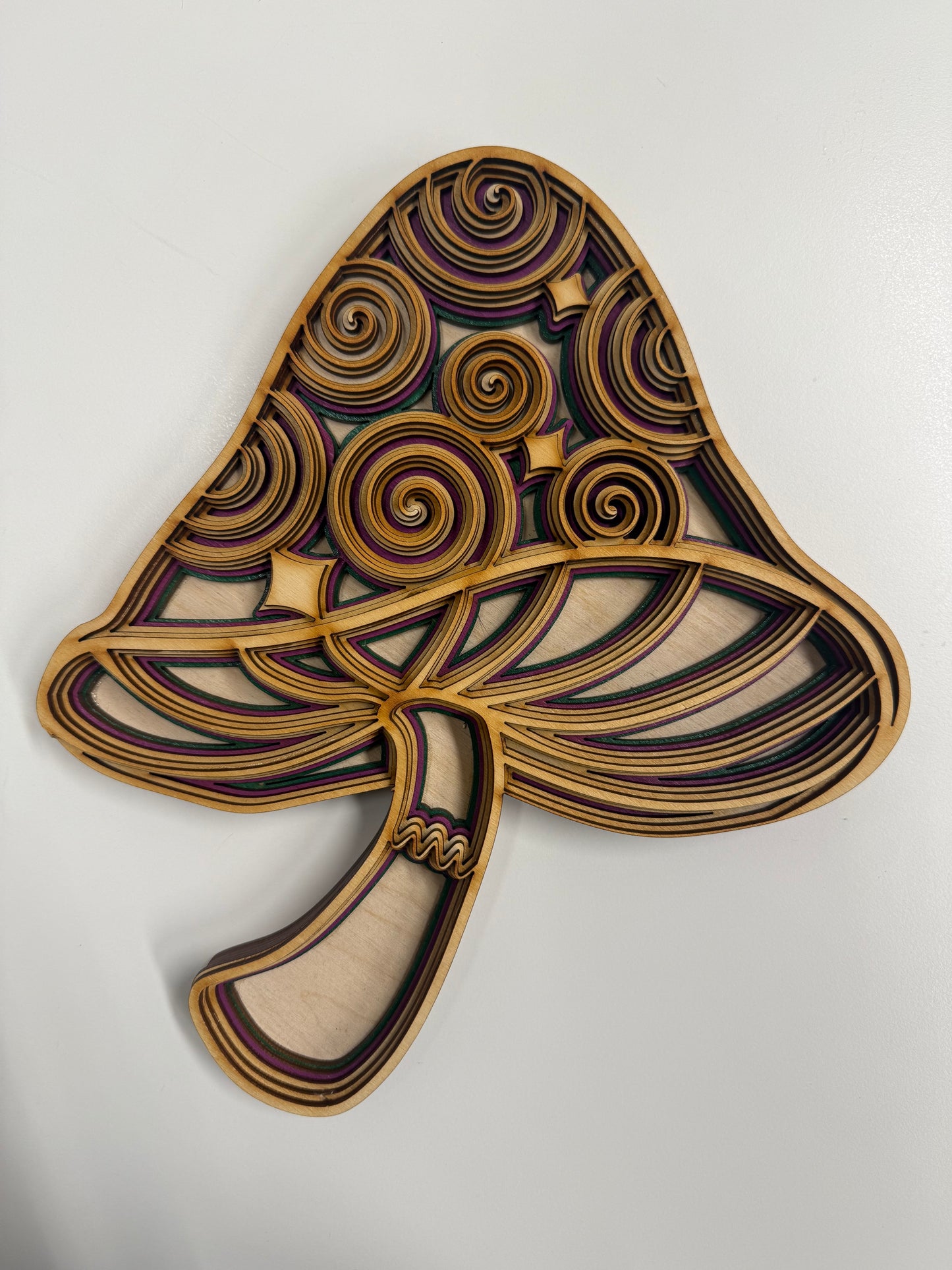 Wooden Ornament: Mushroom