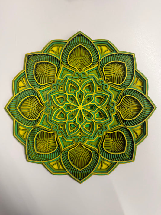 Wooden Ornament: Mandala
